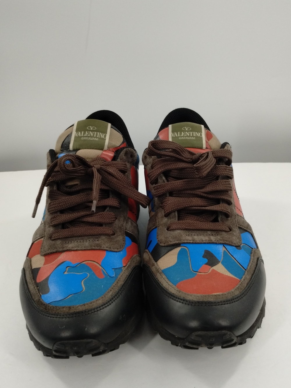 Valentino Garavani Men’s Multicolor Camouflage Low-Top Sneakers